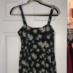 Black floral dress